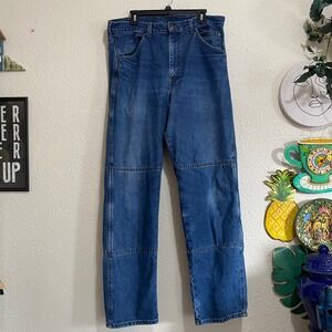 Fast Company Draggin Jeans Mens Blue Kevlar Lined Motorcycle Riding Pants USA